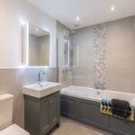 A bathroom from one of the apartments in the Eskdale Sidings development