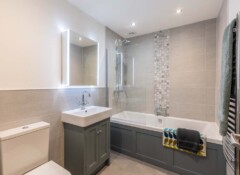 A bathroom from one of the apartments in the Eskdale Sidings development