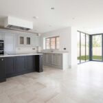 Open plan kitchen dining area at The View development