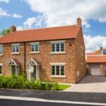 Brick built houses at The View, a housing development in Thornton Le Dale by Dan Warrington Homes
